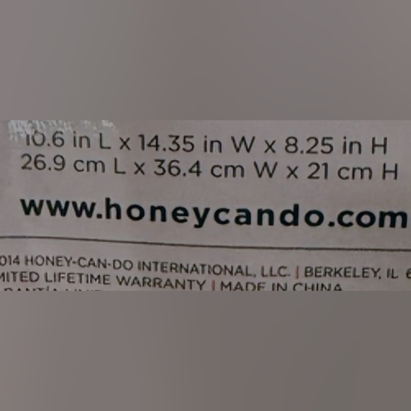 Gray Woven Storage Basket - Picture 3 of 3